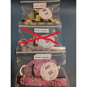 "Lavender Chamomile" Hand Sanitizer - 1 oz, keychain holder & wristlet
